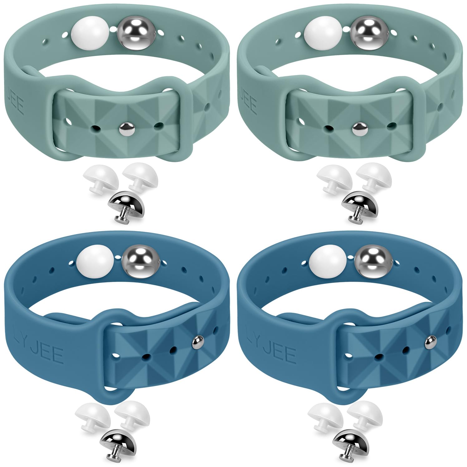 Motion Sickness Bracelets for Travel: Acupressure Anti Nausea Wristband for Morning Sickness - Sea Sickness Wristbands for Car Boat Air - Nausea Bands for Motion Sickness 2 Pair Blue Cactus