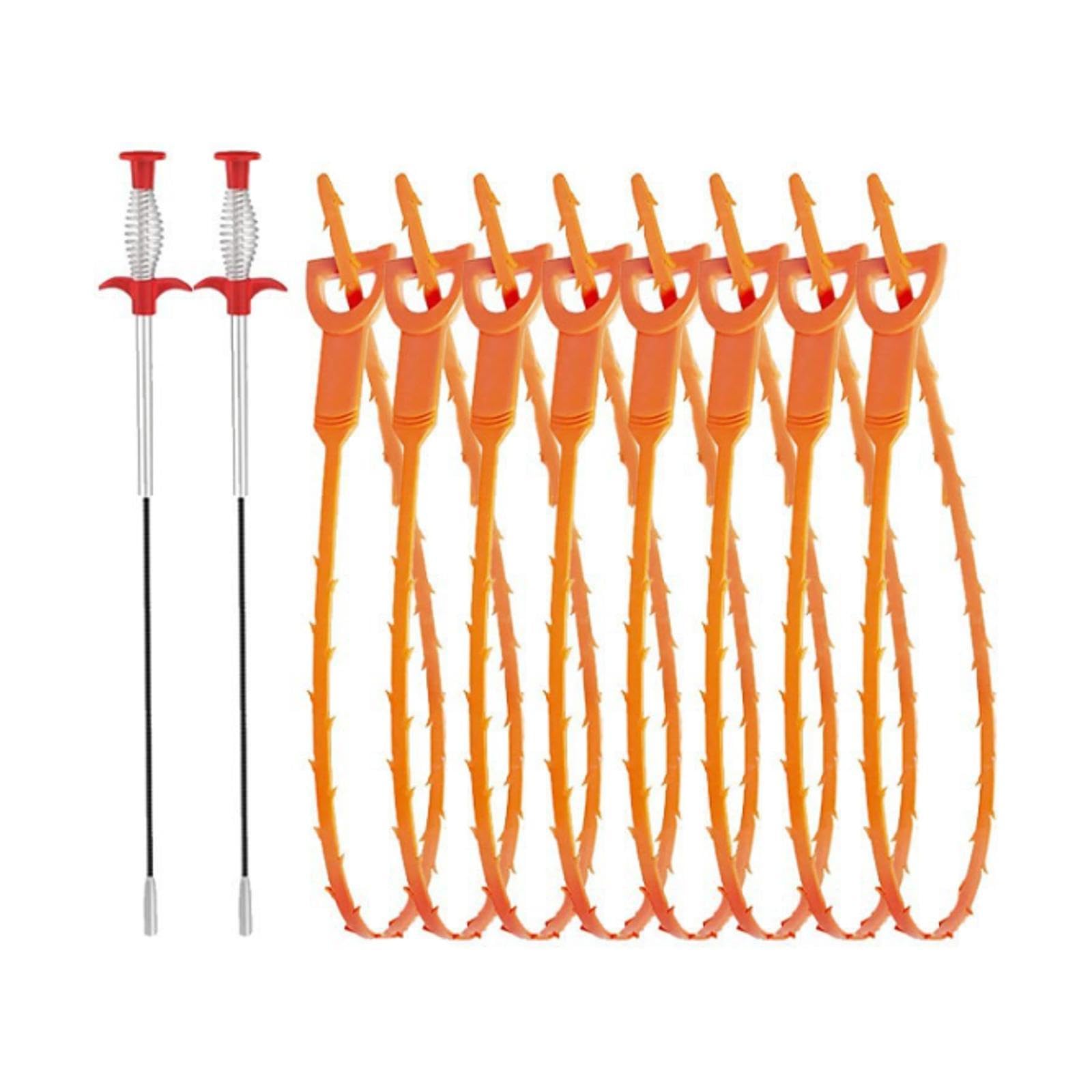 THE STYLE SUTRA® Drain Clog Remover Toilet Clog Removal 10 Pack for Floor Drain Kitchen Sewer-image-39
