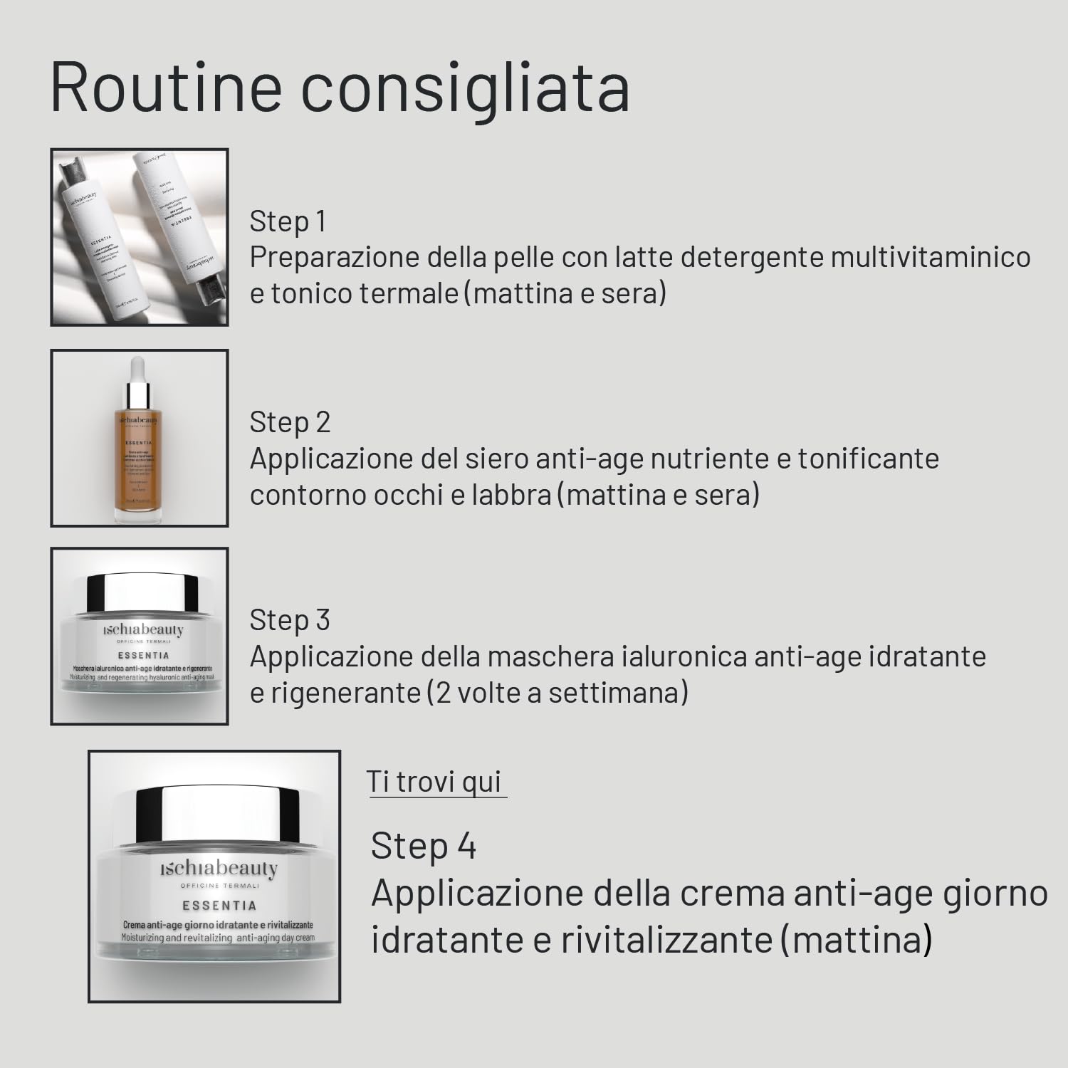 Ischia Beauty | Crema Anti-Age Giorno Idratante E Rivitalizzante Con Acqua Termale Di Ischia | Anti invecchiamento e Rivitalizzante | 50ml