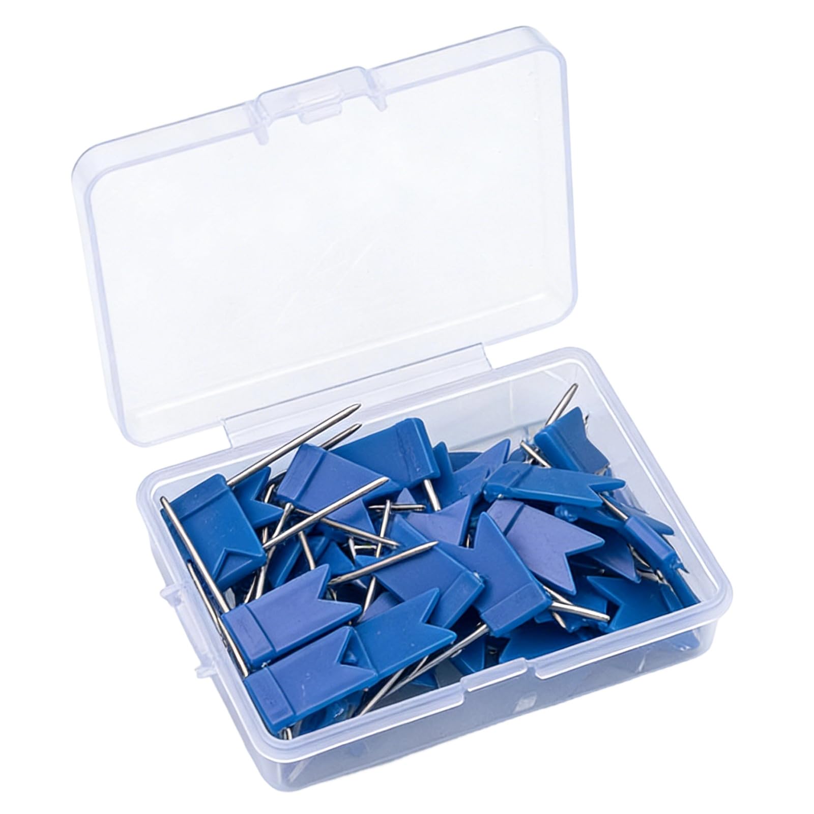 Of 100 Colorful Flag Shaped Push Pins Set Assorted Color Thumbtacks for Wall Maps Cork Boards and Offices Displays Multicolor Marking Pins