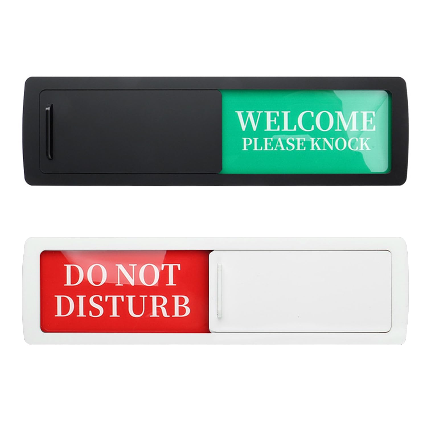 TVSVKWE 2 Pieces Of Acrylic Sliding Blocks Do Not Disturb The Door Sign, Creative And Multi-Functional, Conference Room Status Sign, Privacy Sign Props.