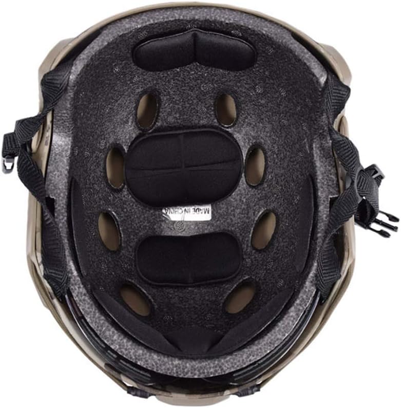 EMERSONGEAR Airsoft Fast Helmet Combat Helmet with Sliding Goggles Black : Sports & Outdoors