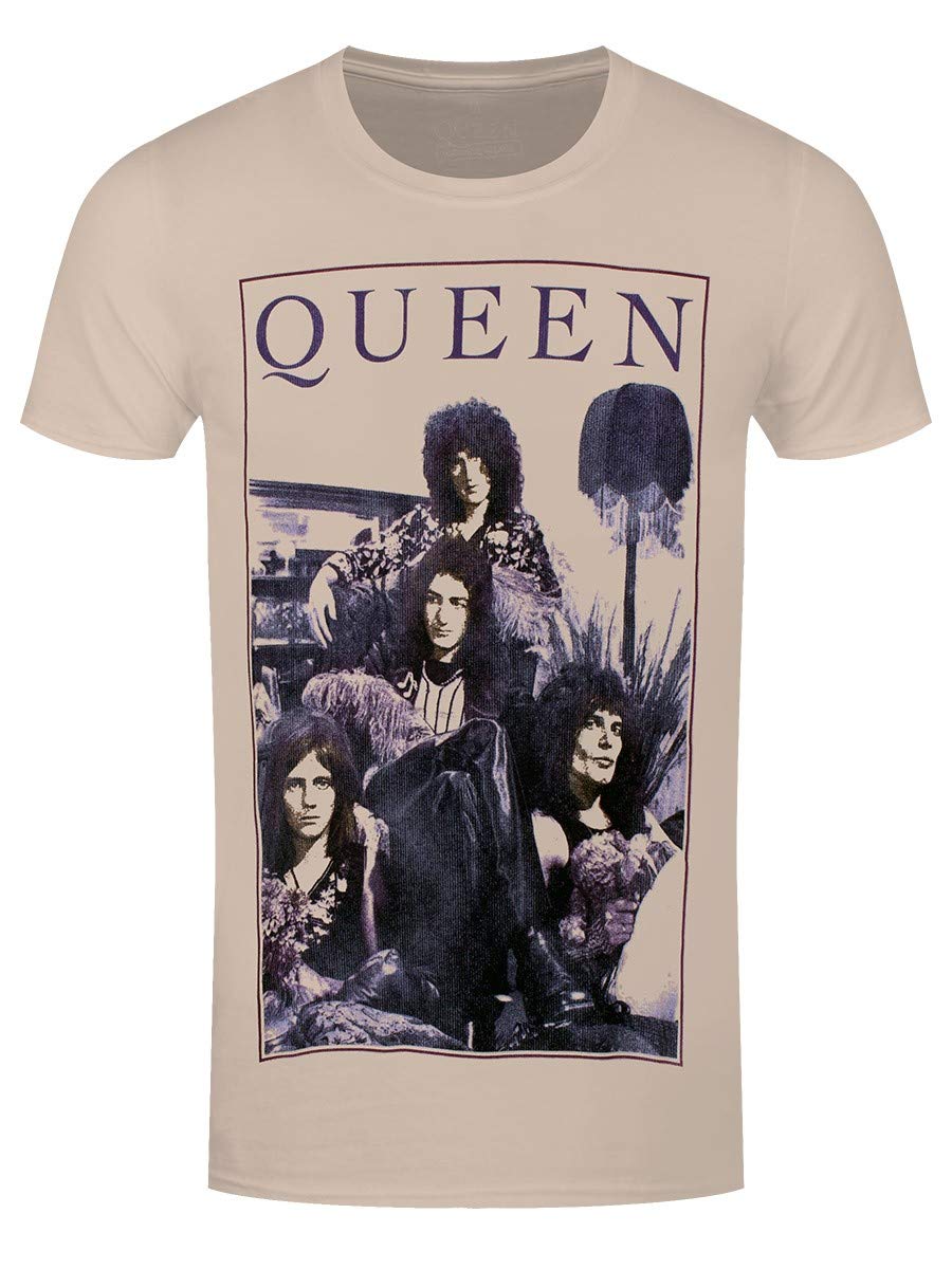 Rock Off Multicolored Queen - Vintage Frame - T-Shirt Neutral - Cotton - Size Xl - Officially Licensed Merch