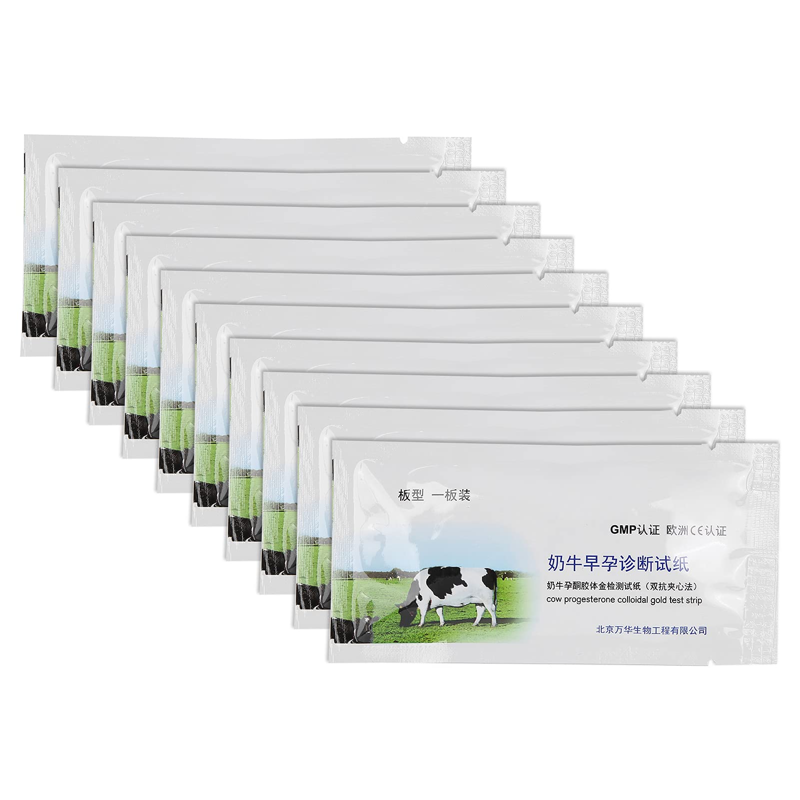 Papel de Prueba de Embarazo de Vaca, 10 PCS Papel de Prueba de Embarazo de Ganado Papel de Prueba de Detección de Embarazo Temprano Desechable Prueba de Embarazo Positiva para Vaca de Cerdo