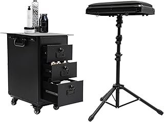 Maleta organizadora de maquillaje con ruedas,...