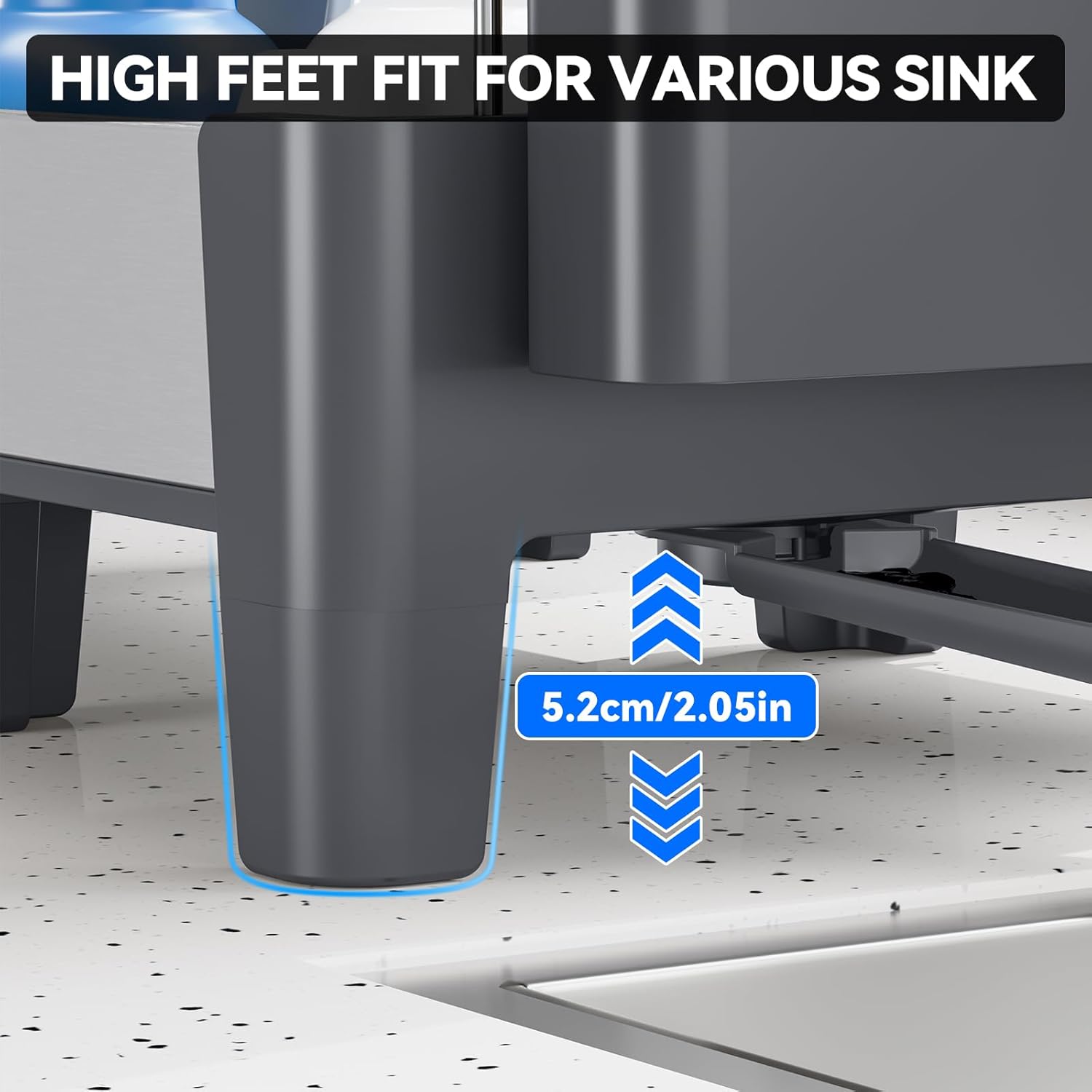 Expandable Dish Drying Rack, Stainless Steel Dish Rack with Aluminum Frame, Dish Racks for Kitchen Counter, Space Saving Kitchen Drying Rack with Movable Utensil Holder,Gray