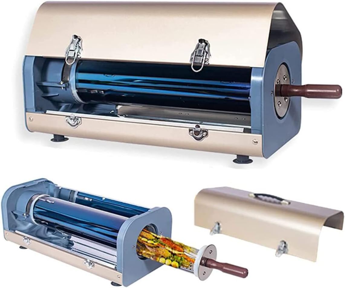 Solar Cooking Stove Set, Stainless Steel Grill, Portable Solar Oven, Large Diameter Vacuum Tube, Suitable for Backpacking and Hiking.