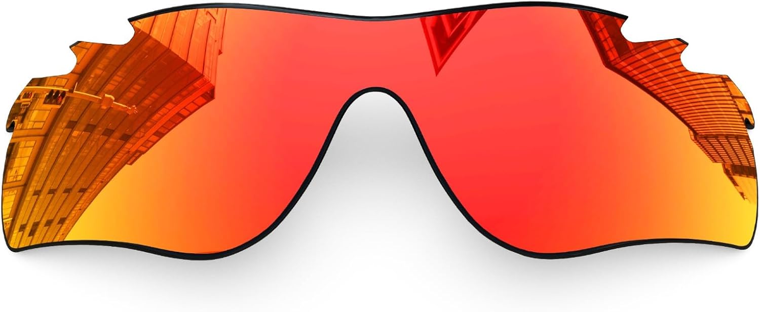 1.6MM Polarized Replacement Lenses for Oakley RadarLock Path Vented Sunglasses, Dark Mirror Lens - More Options
