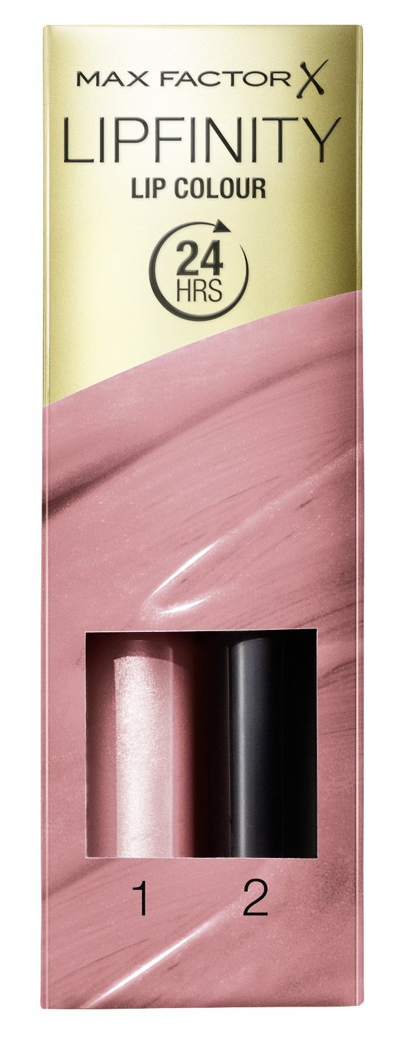 2 x Max Factor Lipfinity Lipstick Two Step New In Box - 020 Angelic