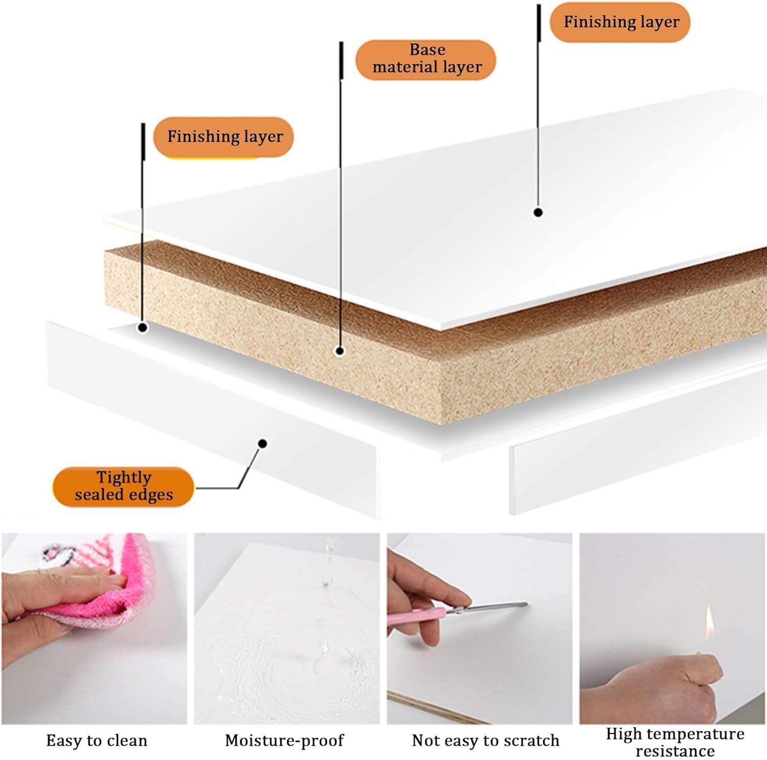 Reception Desk, Wooden Reception Counter Desk, Standing Front Desk Reception, Retail Checkout Counter Table for Salon Spa, Reception Room Table(Dark Brown,39.3" x100cm)