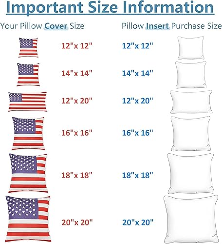 Miniatura 6 de AM AEROMAX Inserto de almohada de 16 x 16 pulgadas paquete de 2 de espuma viscoelástica funda cuadrada para cojín decorativo cama sofá sofá sin