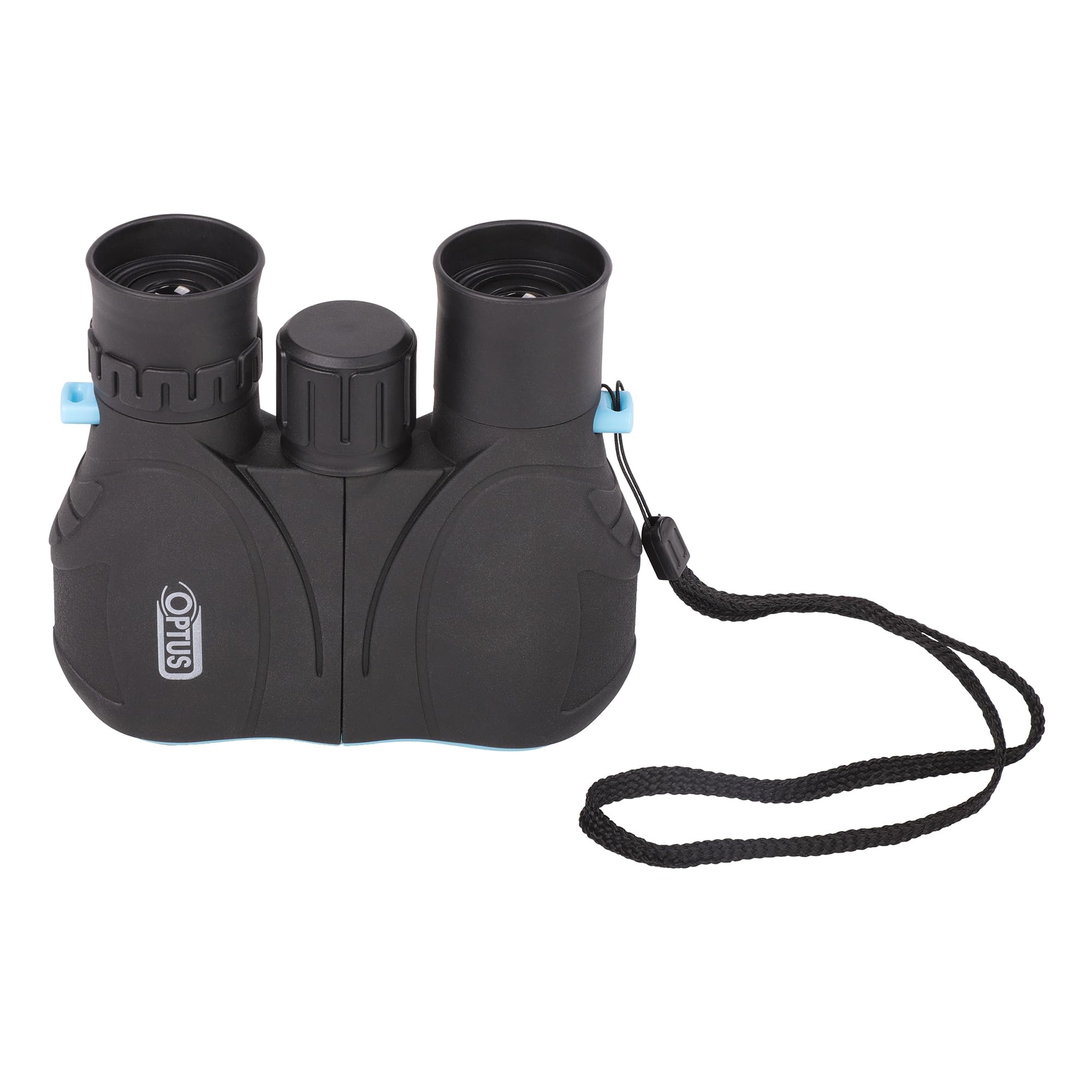 Optus Binocolo per bambini 8x21, struttura robusta, regolazione diottrica, conchiglie oculari ripiegabili per occhiali, messa a fuoco centrale