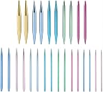 Nikou Interchangeable Circular Knitting Needle Set, 13 Pairs Aluminum Needle Tips 3.0mm-10.0mm with 4 Flexible Cords and Carry Case, Complete Kit for Knitters and Crochet Projects
