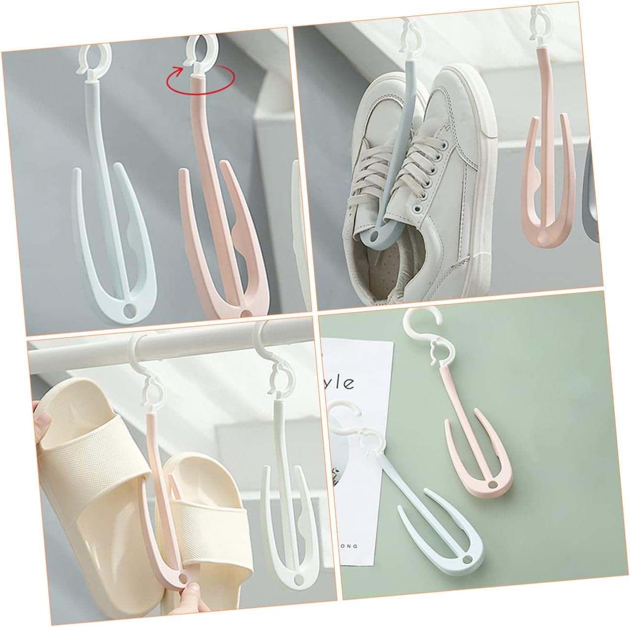 10pcs Shoe Drying Racks Lightweight Hanging Shoe Organizers for Efficient Drying and Storage for Home Use and Closet Organization