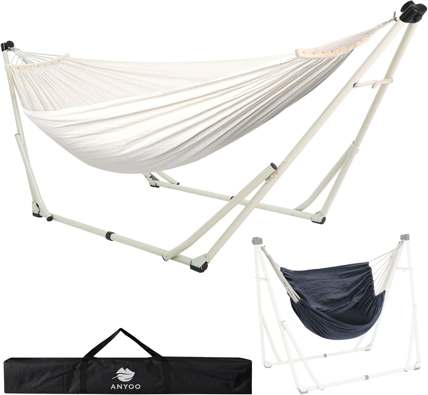 Anyoo 2 in 1 Hammock and Swinging Chair with Collapsible