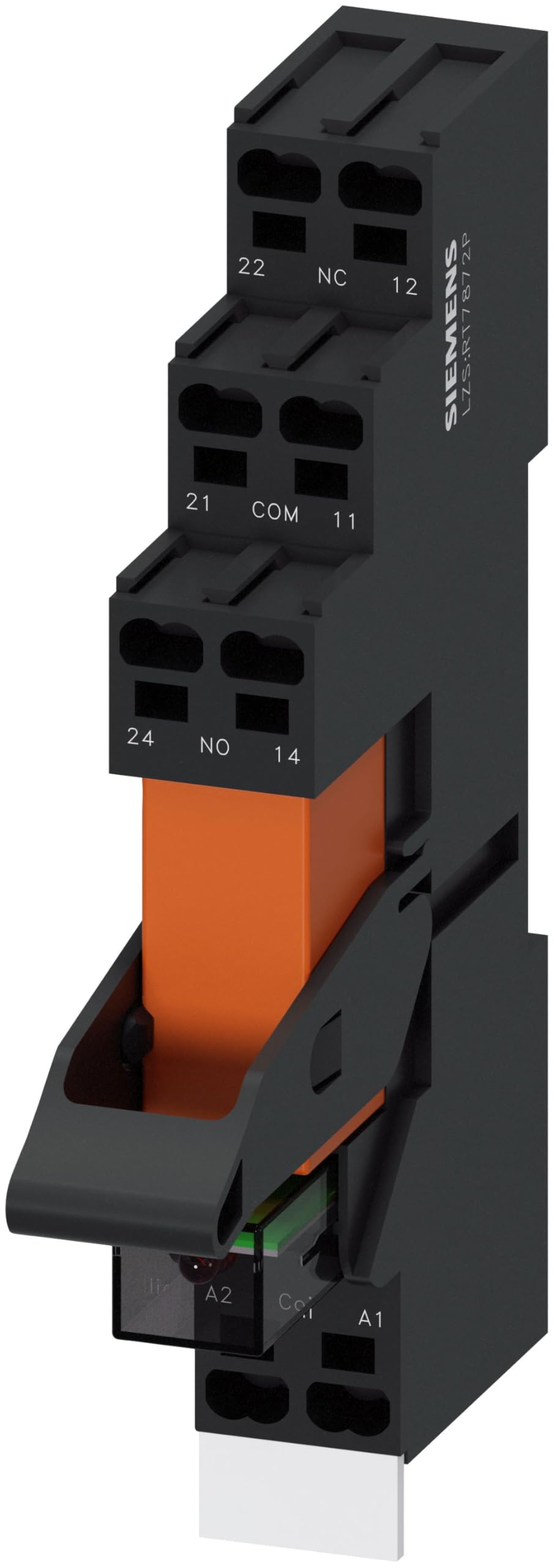 Relais enfichable Siemens Sirius 115V AC avec 2 inverseurs et bornes à ressort