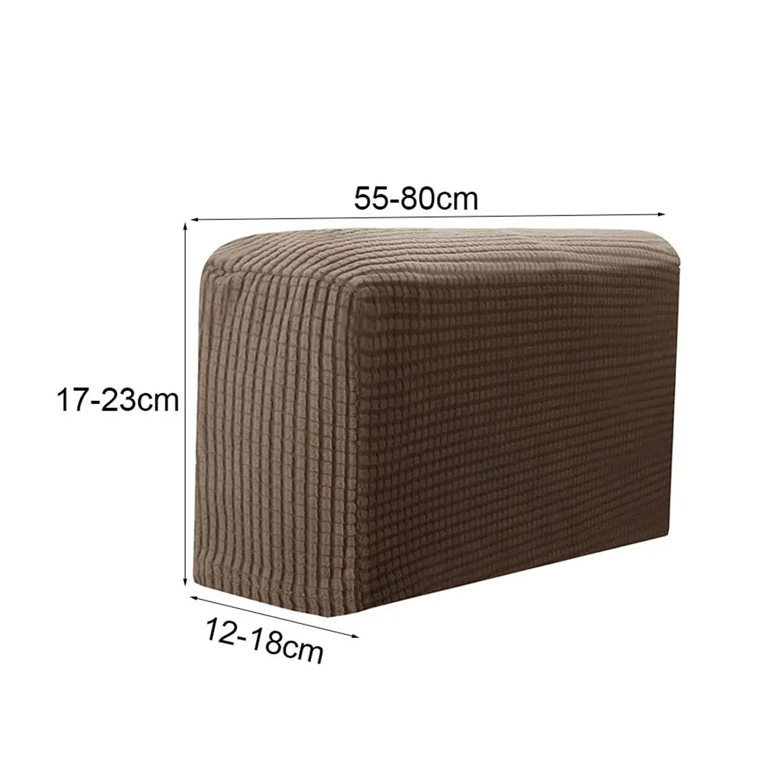 Sofa ArmlehnenbezüGe 2PCS Stretchy Möbel Armlehne Abdeckungen Hause Couch Arm Schutz Sofa Abdeckung FüR Couch, Stuhl, Armschutz(Light Grey)