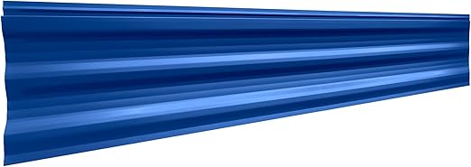 RecPro Mesa Metal Aluminum RV & Trailer Siding 8" x 72" | S Lock Design | Resists Corrosion & Cracking | Lightweight (1, Deep Blue)