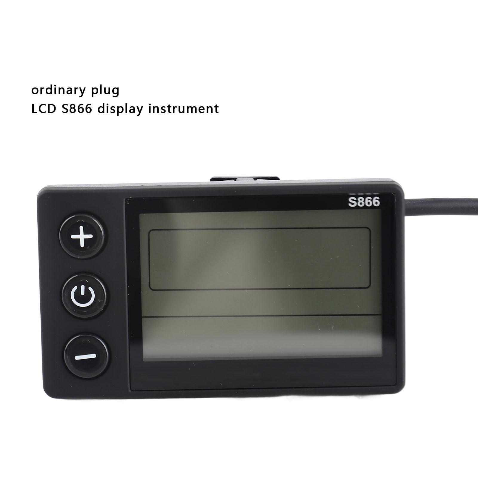 Acouto S866 Elektrisches Display LCD -Meter 24V 36V 48V Elektrische Scooter -Bedienfeld mit SM Stecker S866 Fahrrad LCD Display.9in COUT Durchmesser