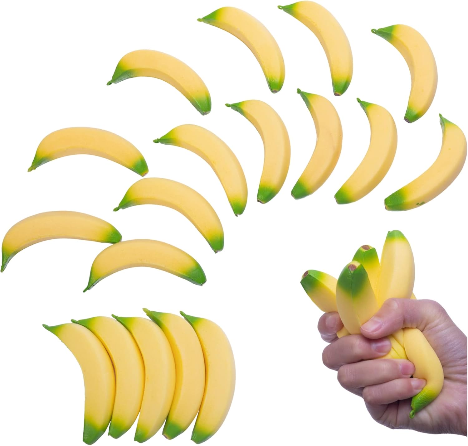 35 Pieces Fateanuki Banana Toy Stretchy Bananas Stress Toys