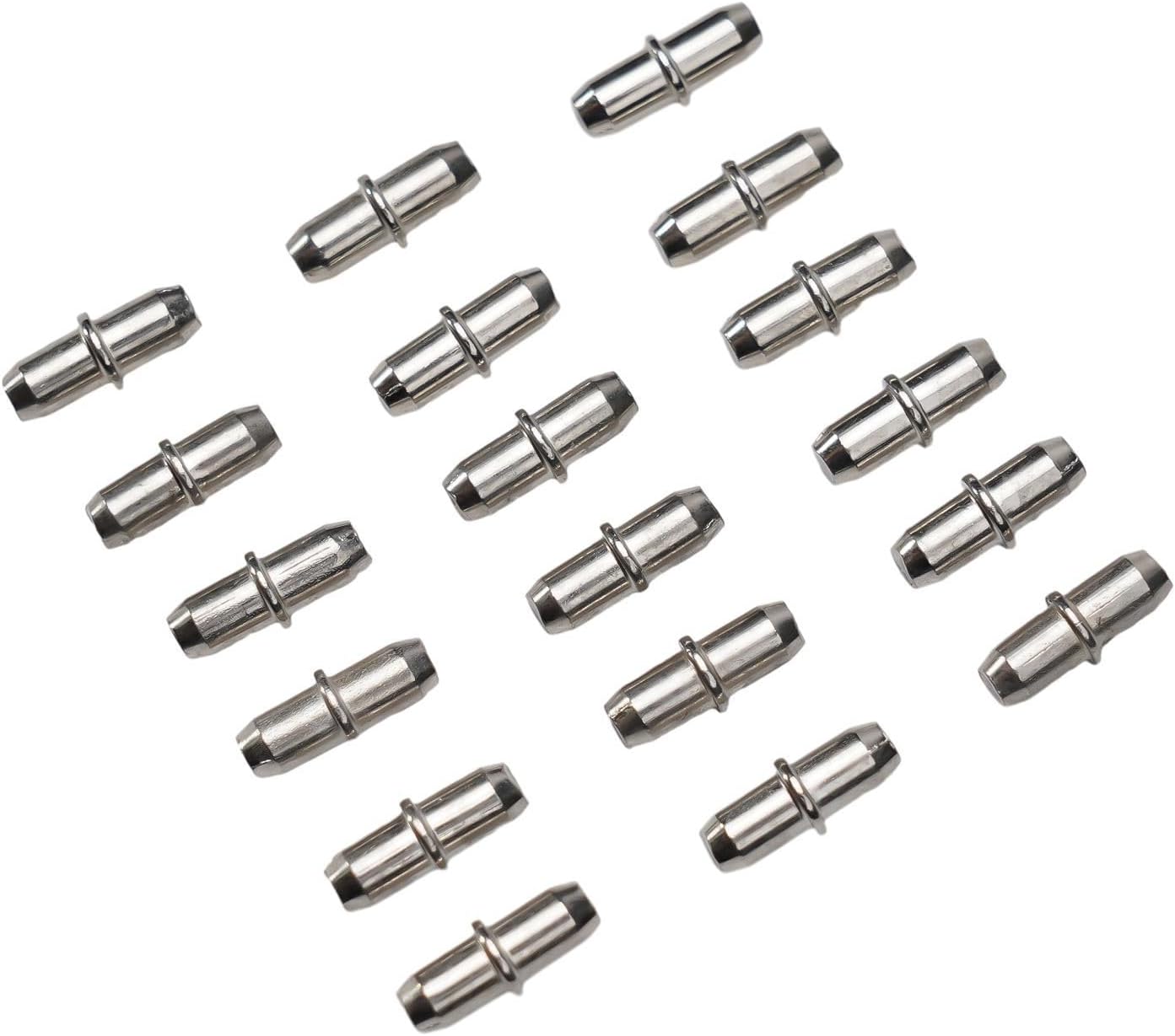 50-Pack Nickel-Plated Shelf Support Pegs Cabinets, Closets, Bookcases & Wardrobes – 5 mm Diameter x 16 mm Length Steel Shelf Pins with Smooth Finish