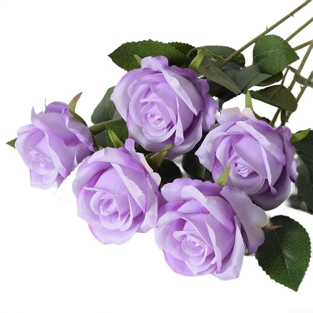Panneaux muraux de fleurs artificielles en velours de qualité supérieure