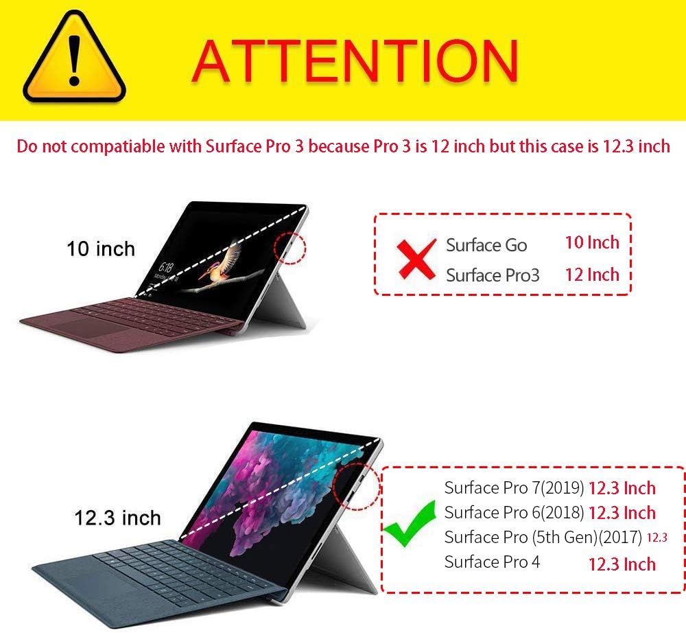 Promo 40% OFF LnarrCase Surface Pro Case for Microsoft Surface Pro 7 / Pro 6 / Pro 5 / Pro 4 12.3 Inch Tablet Multiple Angle Viewing Compatible with Type Cover Keyboard -Grey Free Shipping Over $50 LnarrCase Surface Pro Case for Microsoft Surface Pro 7 / Pro 6 / Pro 5 / Pro 4 12.3 Inch Tablet Multiple Angle Viewing Compatible with Type Cover Keyboard -Grey