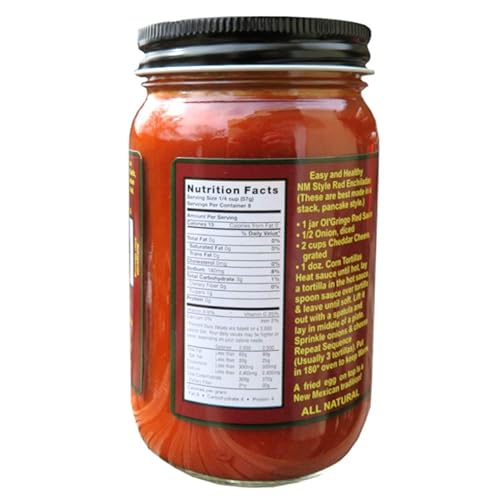 Miniatura 2 de Hatch Valley New Mexico Red Chile Sauce -Hot Heat- (tarro de 16 onzas) por Ol' Gringo