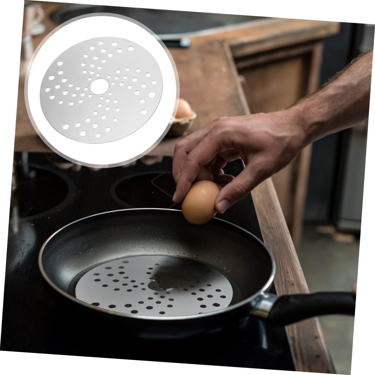 MAGICLULU Induction Cooker Heat Conductor Heat Diffuser Wok Ring for Electric Stove Induction Heater Kitchen Cookware Supply