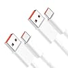 2PCS 120W Turbo Charging USB Type C Charger Cable 2m, for Xiaomi 14 13 Lite1313 Pro12T12 12X11T Mi 10 10T, Redmi Note 11 Pro 5G11109 ProS, Poco F4X4X5F3M5SM4-6A & 480Mbps