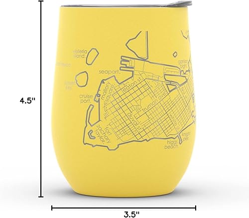 Vista 376 de Well Told Lexington Kentucky Map - Vaso de vino aislado con grabado de mapa de Kentucky, taza de acero inoxidable grabada (12 onzas, verde domingo)