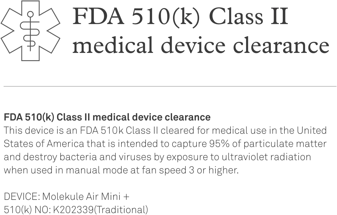 Molekule Mini/Mini+ Air Filter - Authentic Molekule Air Purifier Filter Replacement - PECO-HEPA Tri-Power Technology - Captures & Destroys Pollutants - Advanced Smoke Filtration