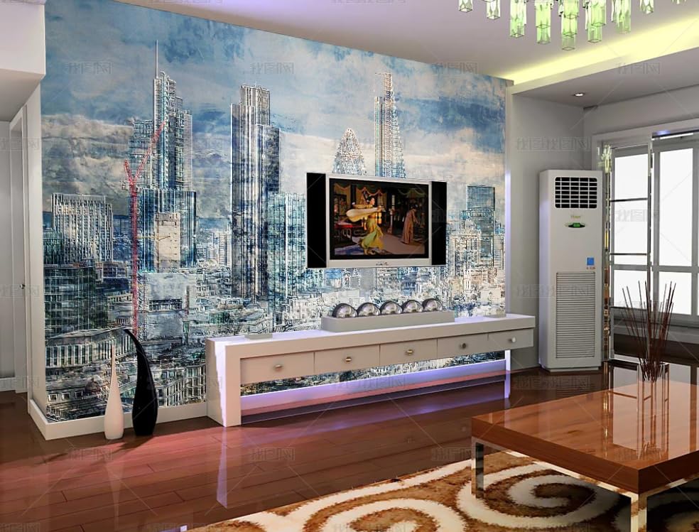 Papier peint intissé paysage urbain grand format poster géant mural salon chambre