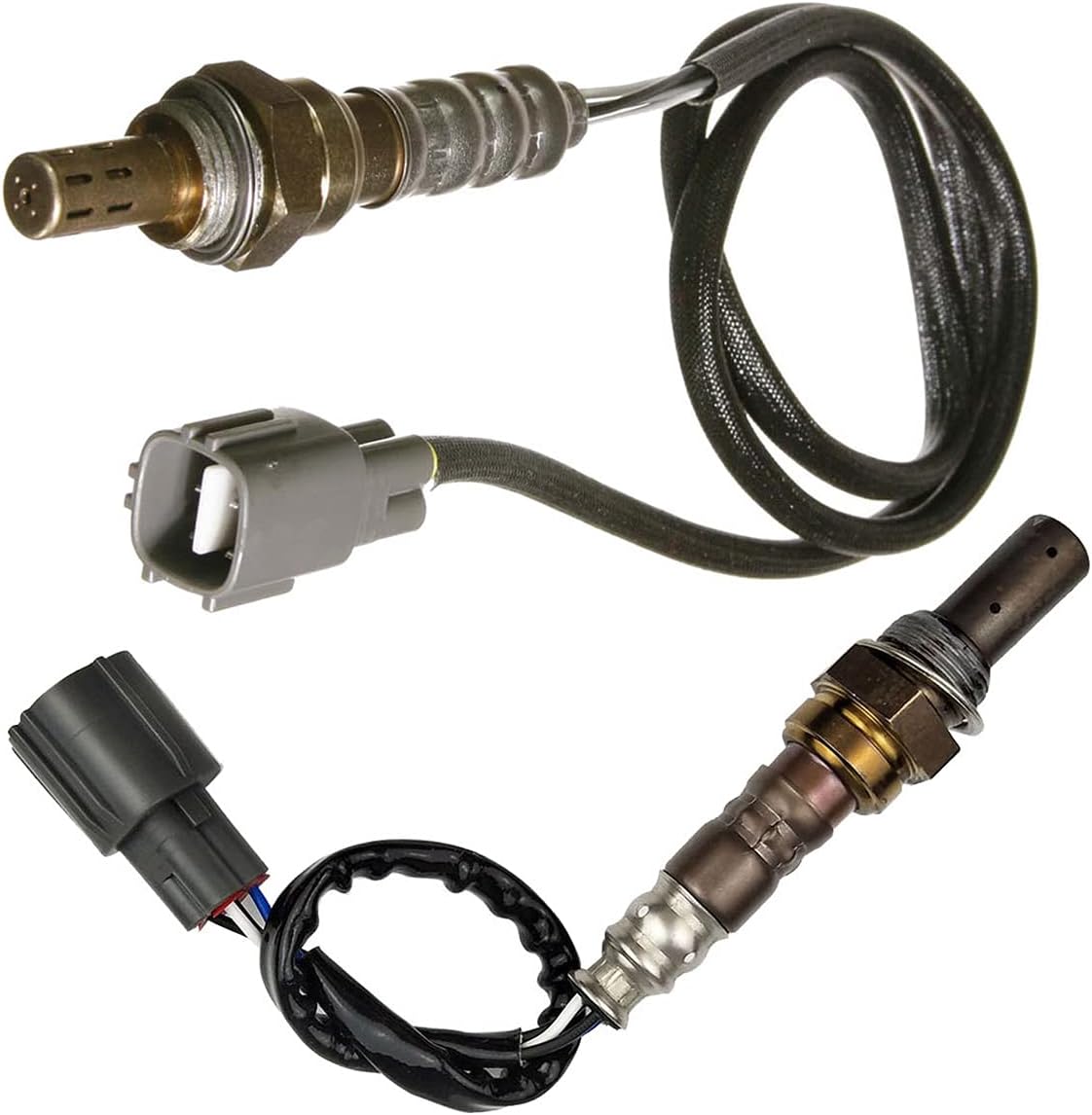 Maxfavor 1Pc Upstream and 1Pc Downstream Oxygen Sensor O2 Sensor Replacement for 2000 1999 Toyota Sienna V6 3.0L Only for Calif Left Side O2 Sensor 234-9007 234-4623