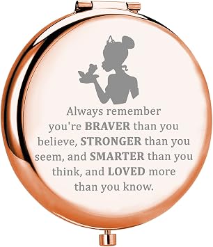 MYOSPARK Frog Inspired Gift Princess Fans Gift Princess Compact Makeup Mirror Jewelry Frog Lover Gift Fandom Gift P-Frog Mirror