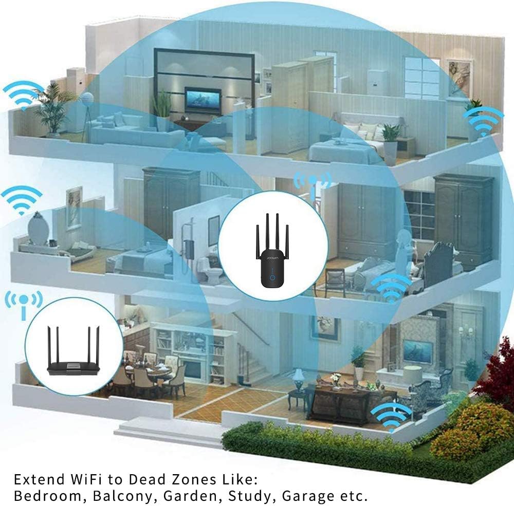 Exclusive Discount 50% Price JOOWIN WiFi Extender 1200mbps Dual Band 2.4G&5.8G WiFi Signal Range Extender WiFi Repeater Booster 1500sq.ft WiFi Range Extender for Home, Easy Setup, Wall Plug (Support Repeater/Bridge Mode) Authentic Crazy Deals JOOWIN WiFi Extender 1200mbps Dual Band 2.4G&5.8G WiFi Signal Range Extender WiFi Repeater Booster 1500sq.ft WiFi Range Extender for Home, Easy Setup, Wall Plug (Support Repeater/Bridge Mode)