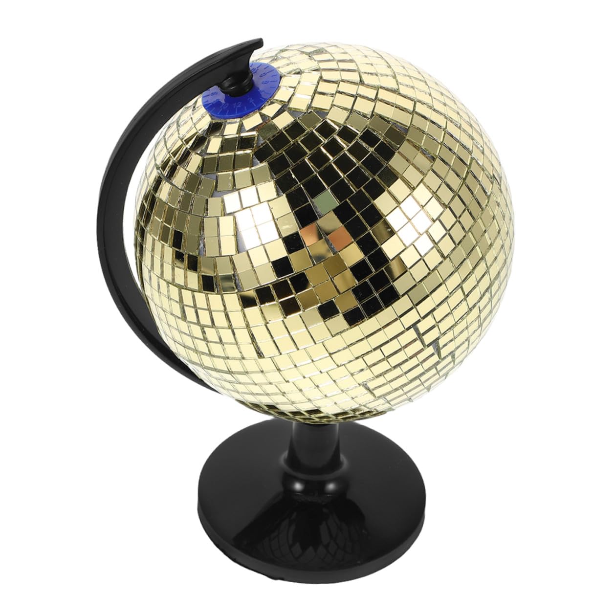 Globe disco doré décoratif en plastique et verre pour décoration événementielle