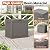 NBYSGO Outdoor Storage Box, Resin Deck Boxes Indoor and outdoor, Waterproof Storage Box Lockable Lid (Grey, 35 Gallon)