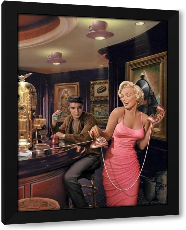 Consani, Chris 36x48 Huge Black Modern Framed Canvas Art Print Titled: Java Dreams