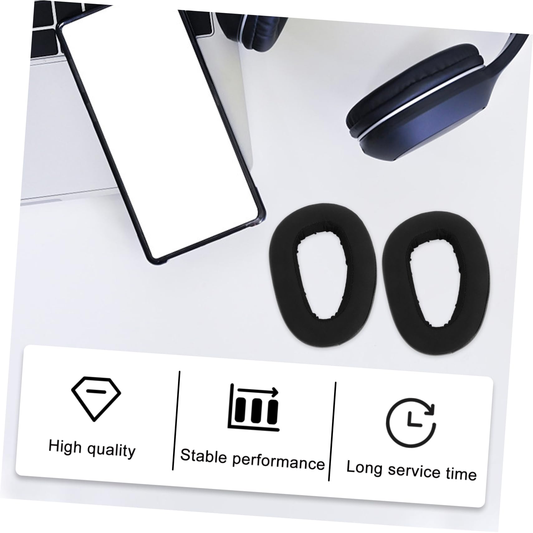 OSALADI 3paia Ear Pads Sostituzione Spugna Per Cuffie Isolamento Acustico e Comfort Compatibile Con Gsp Facile Da Installare