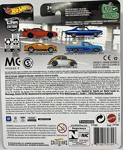 Hot Wheels Car Culture Volkswagen Classic Bug Dorado/Blanco miniatura 3