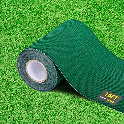 Artificial Grass Seam Tape- 6 Inch Width x 196 Inch Long Single Sided Self-Adhesive Synthetic Turf Seaming Tape for Lawn,Carpet Jointing,Mat Rug,Connecting Fake Grass