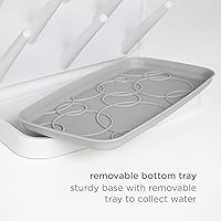 Vista 6 de Ubbi Estante de secado vertical para biberones, organizador de secado para encimera de ahorro de espacio, gris