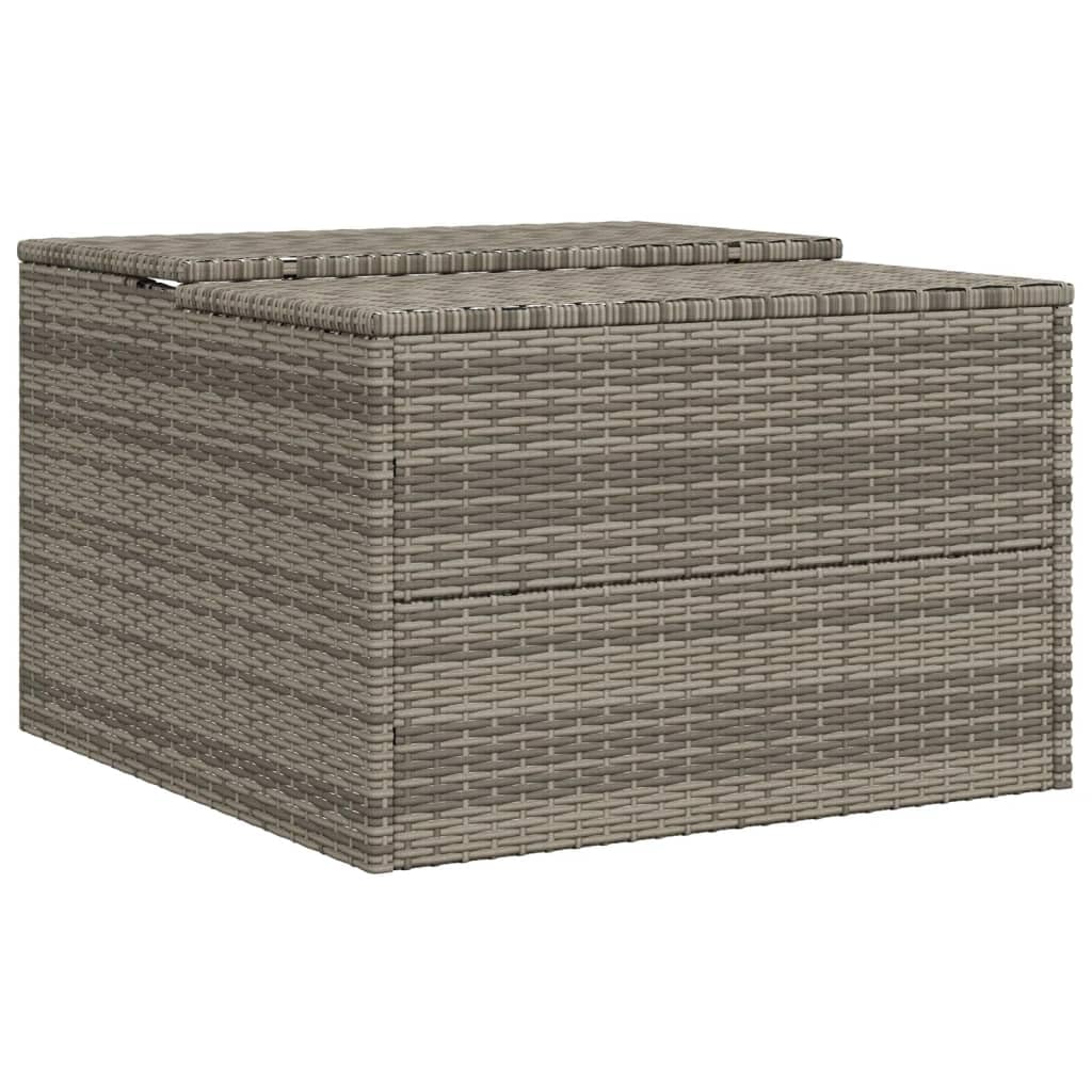 Générique Garage pour Robot Tondeuse Gris 86x90x52/57 cm résine tressée, Accessoires pour tondeuses à Gazon, Housses pour tondeuses à Gazon, Gris, (Poids 8.6KG)