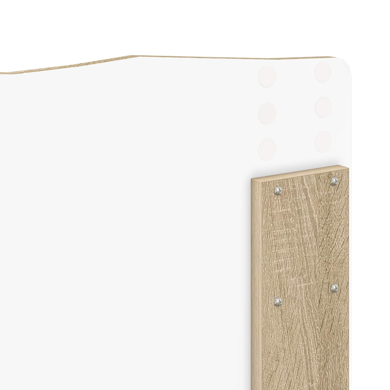 vidaXL Lit de Rangement Chêne Sonoma 140 x 200 cm Bois d'ingénierie