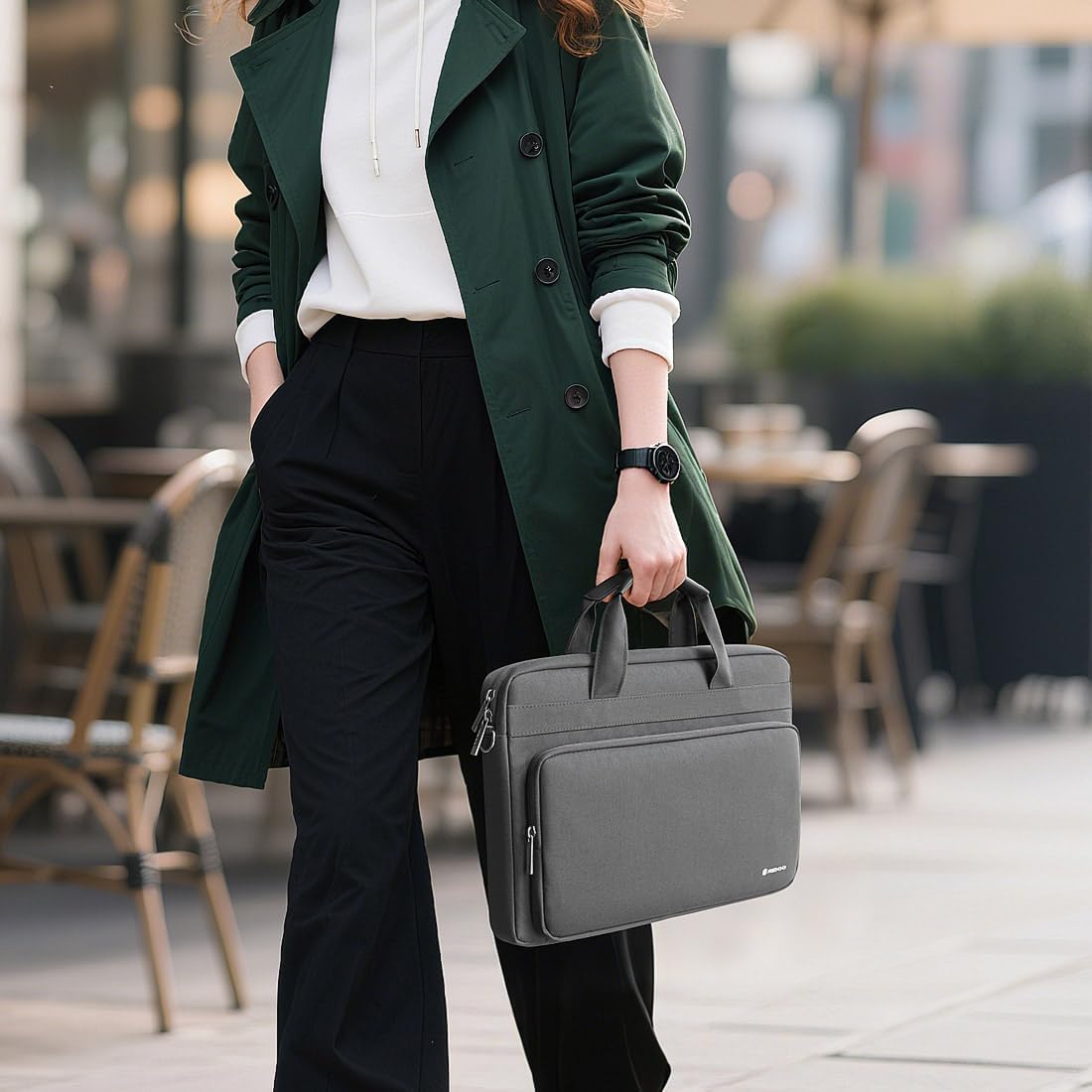 NIDOO 14-15 inch Laptop Shoulder Bag Briefcase Messenger Sleeve for 15" MacBook Air M4 M3 / 15" Surface Laptop 5 4 3/16" MacBook Pro M4 M3 M2/ 15" Dell Latitude 5540/15" Lenovo ThinkBook 15 Gen 4