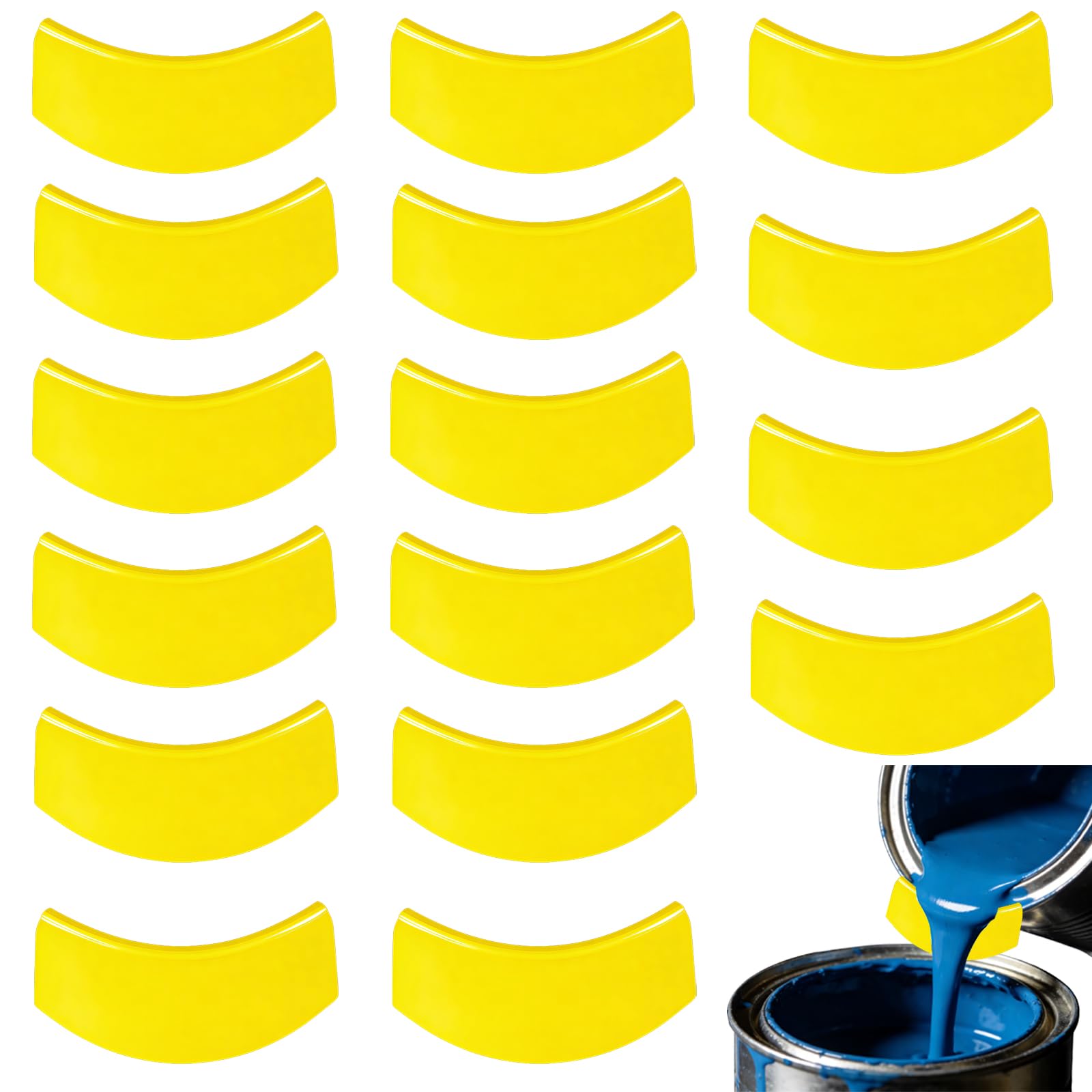 Photo 1 of 16-Pack Paint Pouring Spout for Universal Bucket, Pint, Quart & Gallon Paint Cans, Reusable Snap-On Paint Can Pour Spout with Anti-Drip Design, Easy to Clean, Fits Metal & Plastic Containers