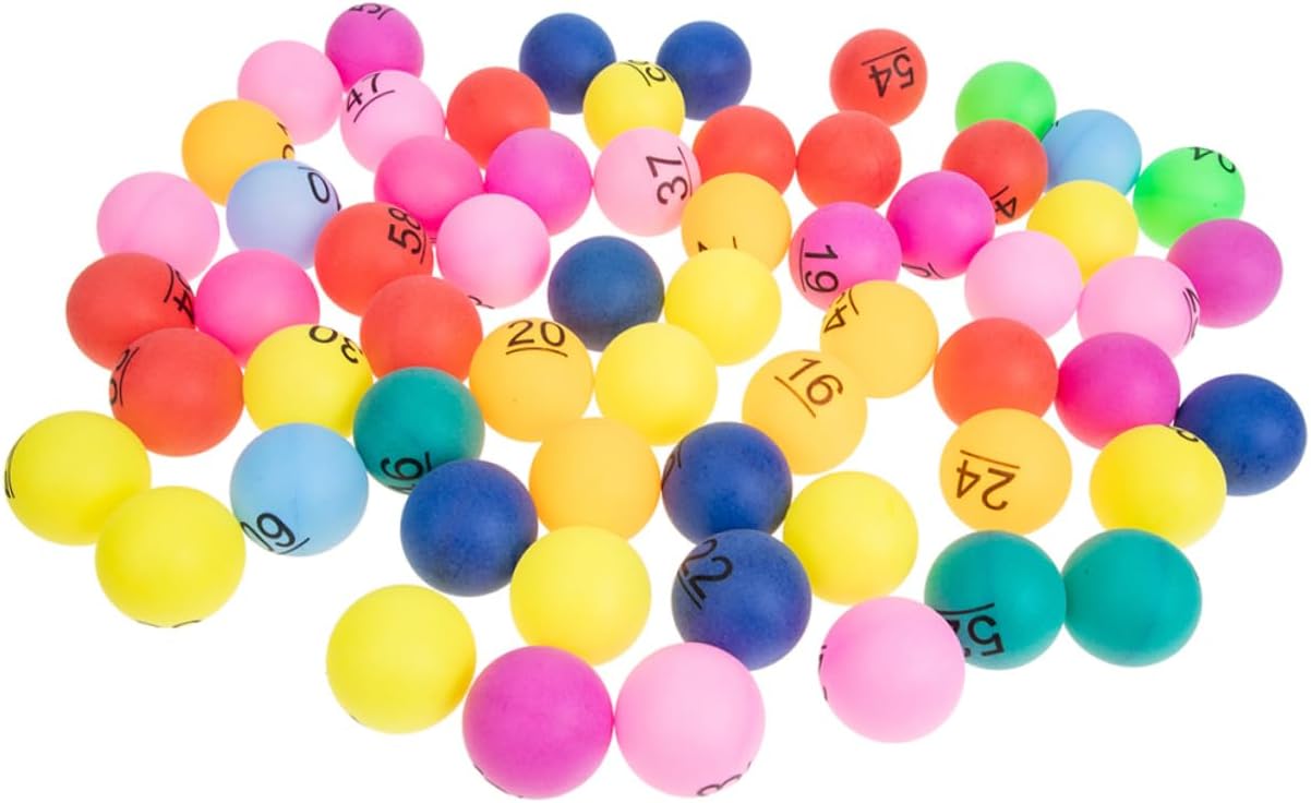 Abaodam 90pcs Colorful Numbered Draw for Bingo Raffle and Party Games Engaging Plastic for Group Activities and Carnival Prizes