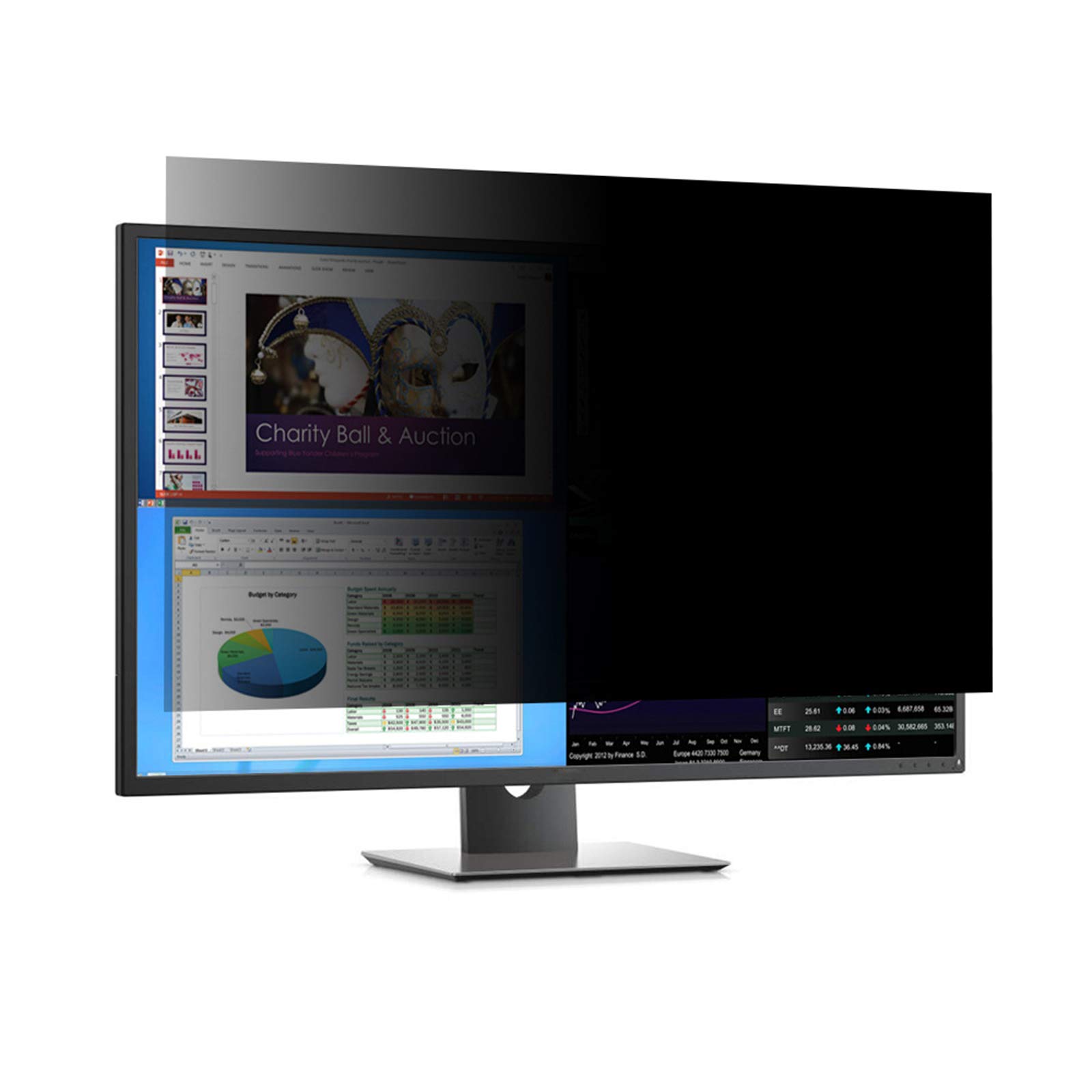 Filtro de privacidad para monitor de pantalla ancha en oficinas compartidas y espacios de coworking