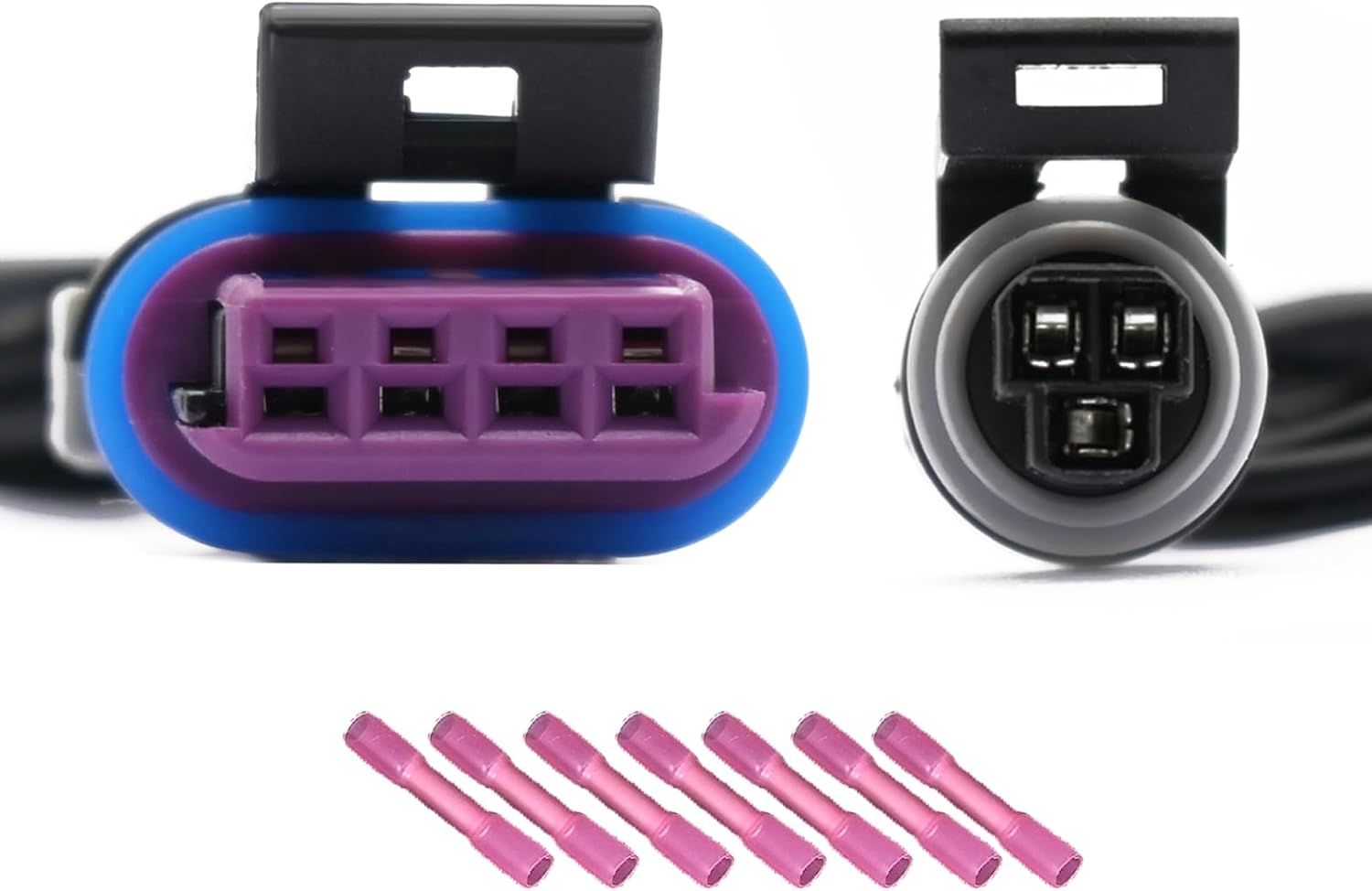 Pack of 2 PTA1077, S-551, S551, 1P1026 Idle Air Control Valve Iac Throttle Position Sensor TPS Connector Fit for Chevy, Fit for Gmc 99-02 Silverado, Suburban, Tahoe, Sierra, Yukon